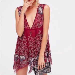 Blush Free People Deep Sleep Slip Dress